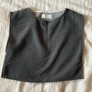 Atelier b cropped shirt, Size Small